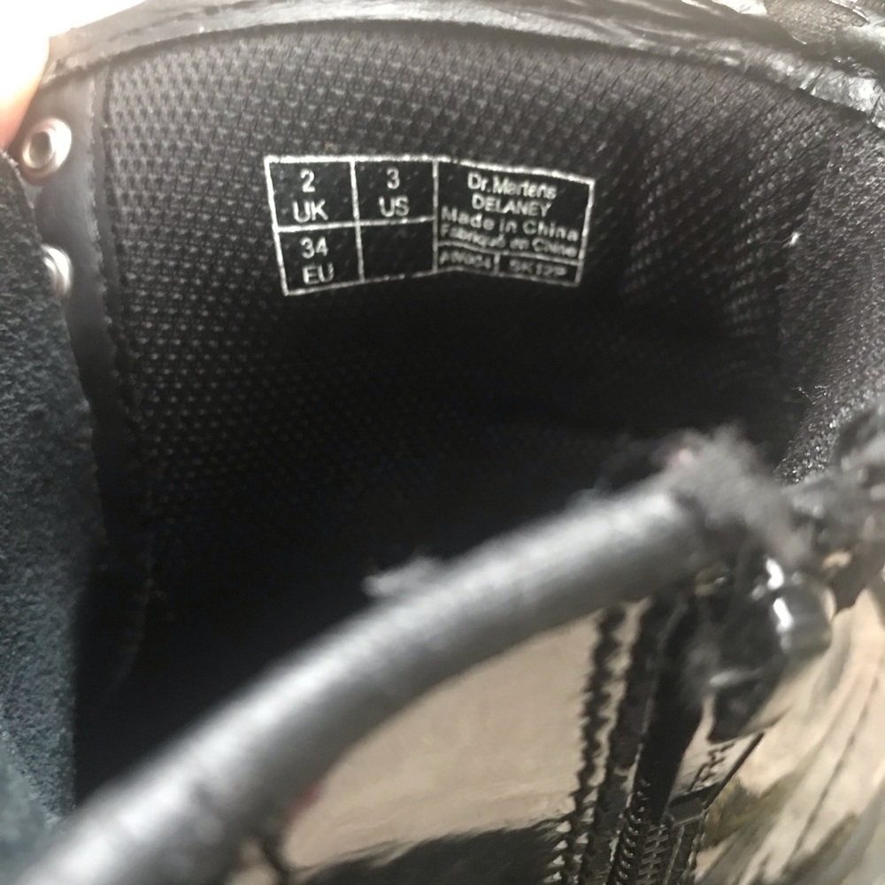 Dr Martens Delaney Sz 3 Black Patent - Picture 9 of 9